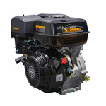 Двигатель Dinking DK190F-S (15лс, праймер, ручной стартер, объем 420сс, катушка освещения 12V 100W, 25мм вал тип S, датчик масла, выхлопной патрубок)